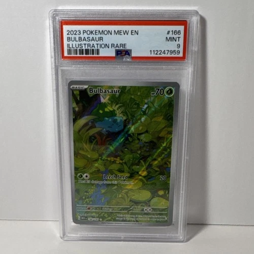 Pokémon Bulbasaur Sv: Scarlet & Violet 151 Illustration Rare Holo 166/165 PSA 9