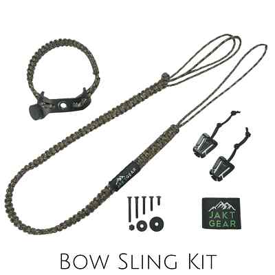 Kit élingue Pour Arc JAKTR GEAR – My Sling-A-Ling En Paracorde Noir