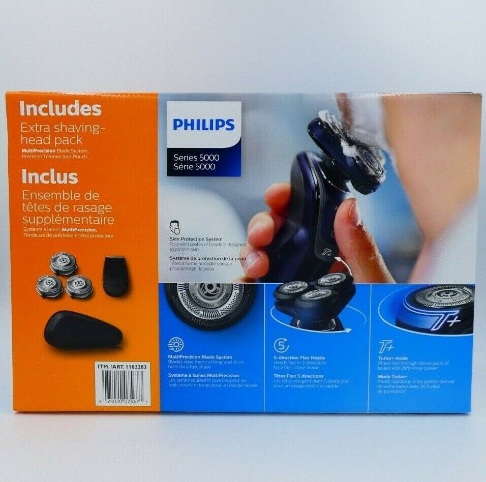 Philips Series 5000 Shaver S5570 Wet and Dry + Trimmer & Extra 