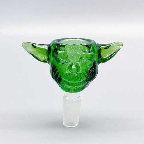 2PCS Green 14MM Male Slide Bowl Bong Pipe Jiont Thick Glass Smoking Tobacco Bowl - Picture 8 of 11