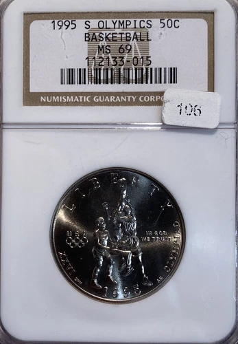 1995-S Olympics Basketball Half Dollar NGC MS-69