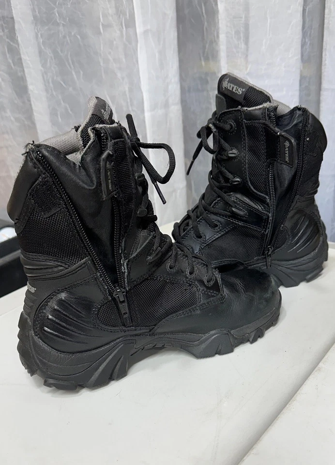 BOTAS FEMININAS BATES TAMANHO 6.5, 8" ZÍPER LATERAL, PRETO, ESTADO PERFEITO!! - Imagem 4 de 4