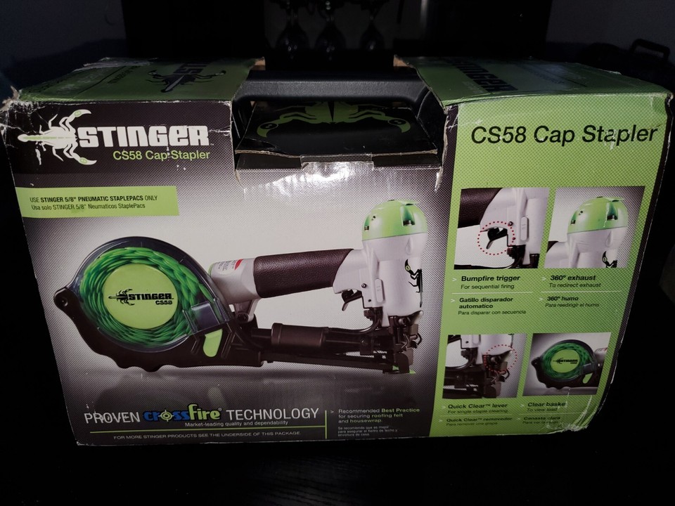 Stinger cs58 pneumatic cap stapler Working Tested eBay