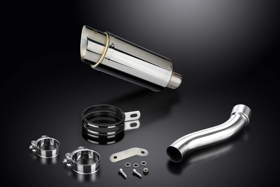 Комплект круглого глушителя из нержавеющей стали Ducati Monster 1200 & 821 2014-20 без шнуровки 8 дюймов - Изображение 3 из 4