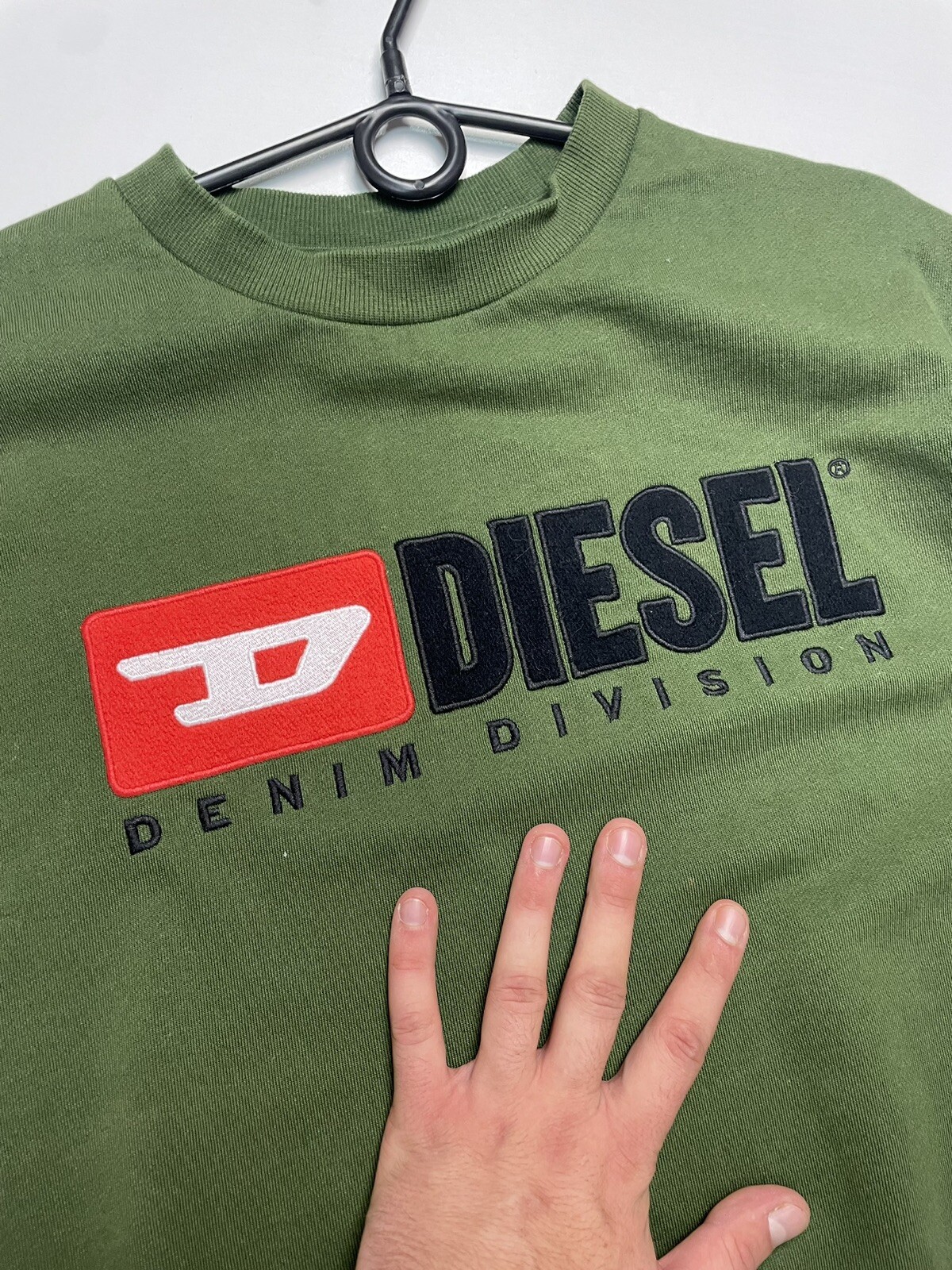 Diesel Denim Division Rare Sweatshirt Green  Size M image 2
