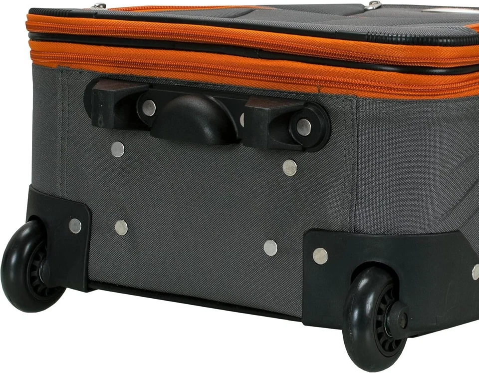 Juego De Maletas Verticales Blandas, Expandibles, 4 Piezas (14/19/24/28) NEW US - Imagem 4 de 4