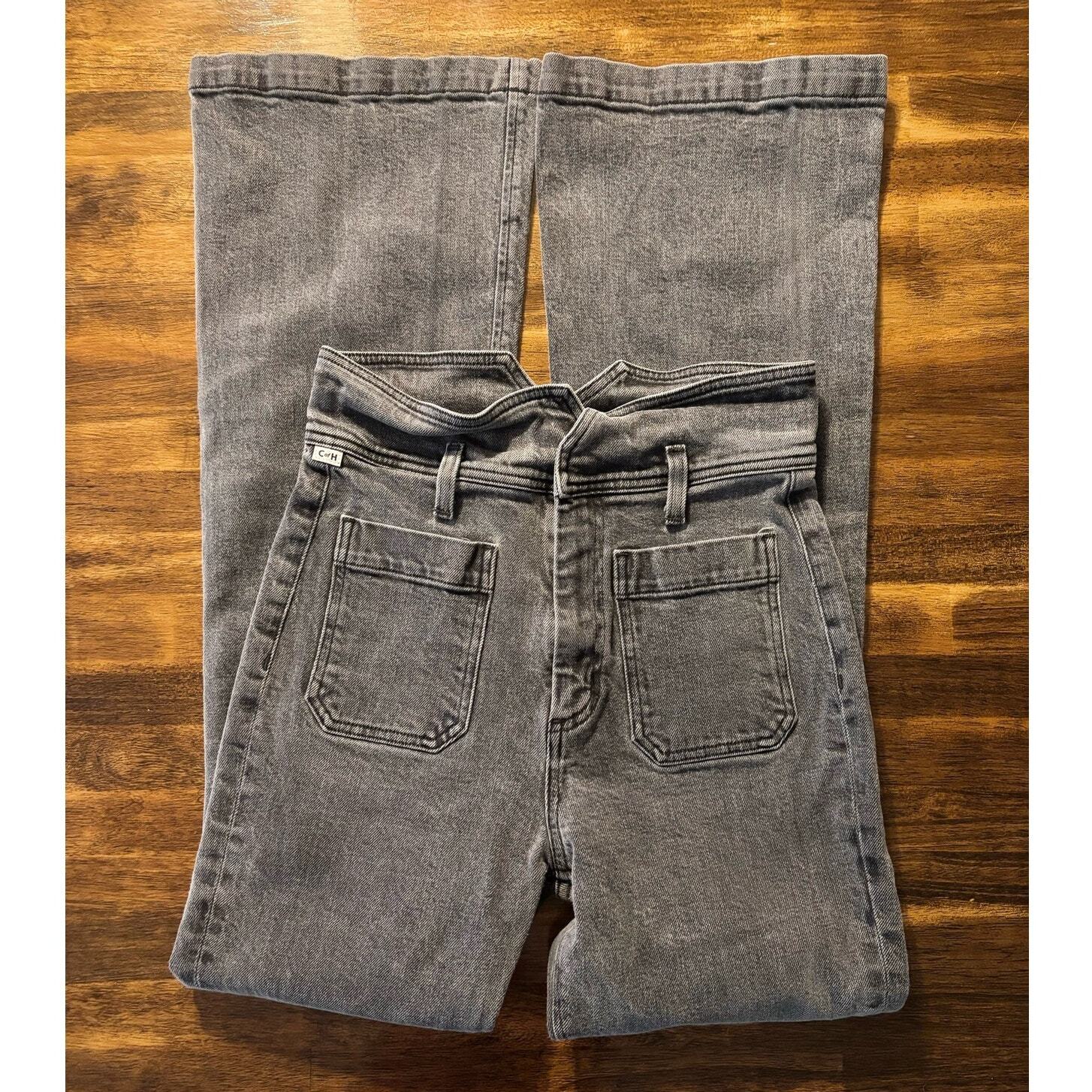 Citizen of Humanity Women’s Gabriella High Rise Grey Flare Denim Jeans