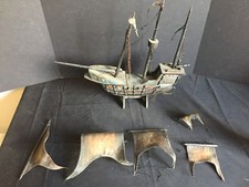 Antique Wooden Model Ship "Santa Maria" Christopher Columbus