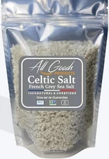 All Goods  5Oz Coarse, Hand Harvested Celtic Salt Organic 82 Minerals Coarse, Fr