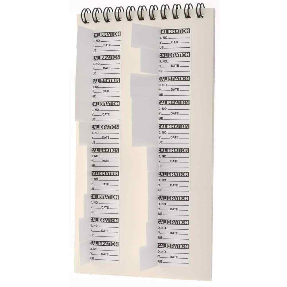 140 Count SPI 14-008-7 Clear-Cover Calibration Labels, 1" x 5/8", Black Print