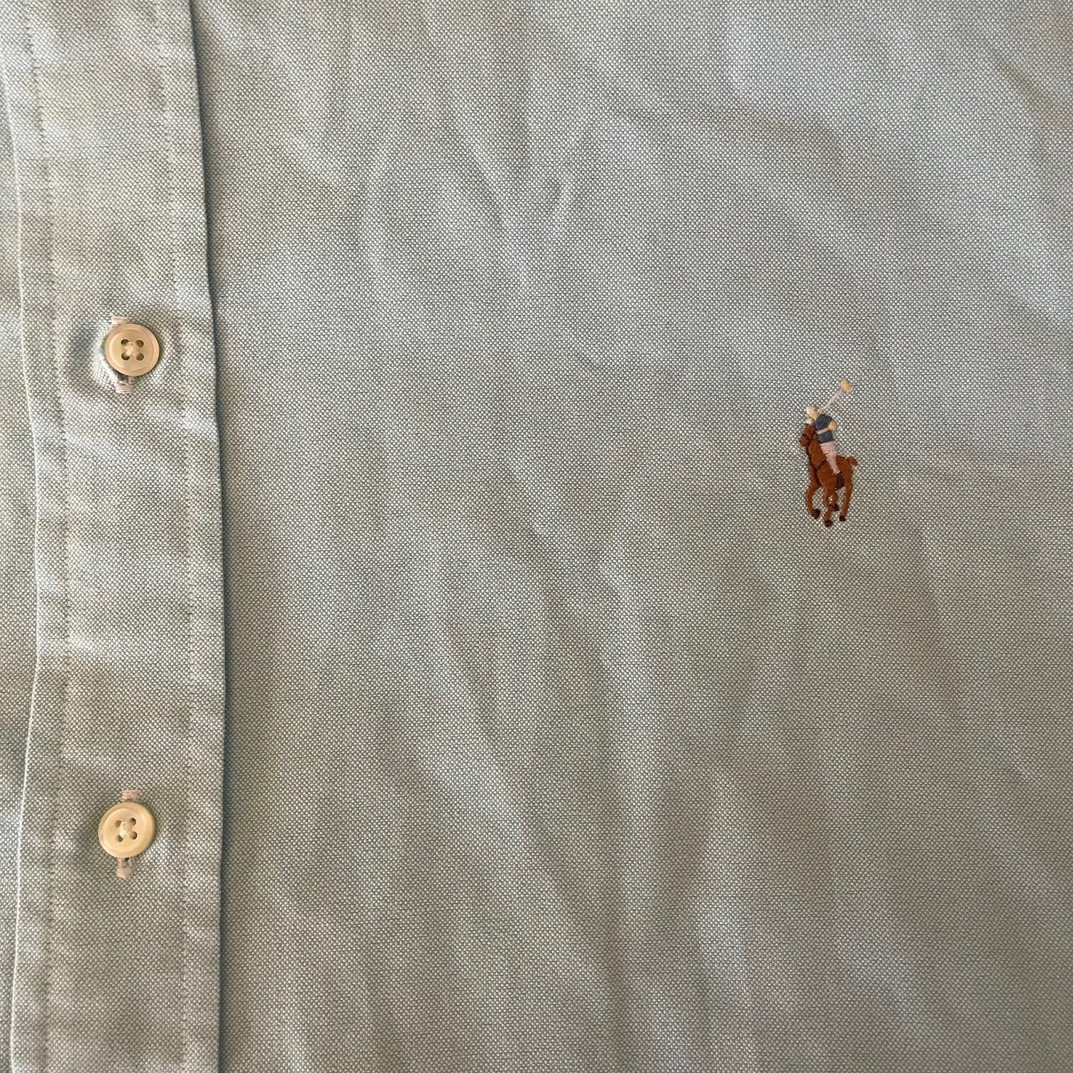 Ralph Lauren Camicia Uomo Manica Corta Bottoni Bambino Blu Marrone Pony 3XB