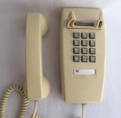 Western Electric Ivory 2554 touch tone wall phone works NEW | eBay