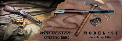 Winchester Repeating Arms Model 94  Metal Sign 6'' x 18''