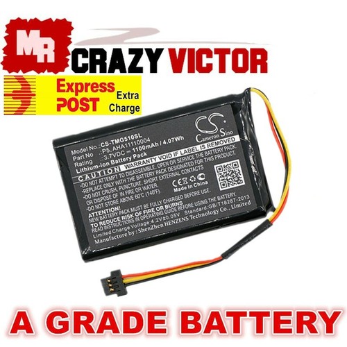 Replacement Battery for TomTom 4FA50 Go 510 520 AHA11110004 P5 P6 GPS