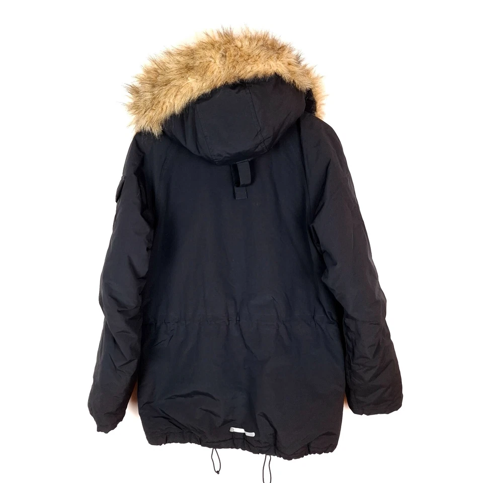 CARHARTT ANCHORAGE PARKA Hombres Chaqueta Talla S Con Capucha Aislada Negro C... - Imagen 2 de 4
