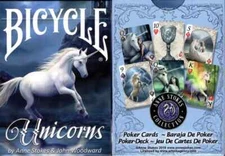 Bicycle Poker Playing Cards - Unicorns by Anne Stokes - 1 SEALED DECK - New