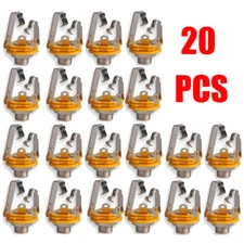 20Pcs 1/4 inch 6.35mm Stereo Input Jack Plug Socket For Electric Guitar Bass USA