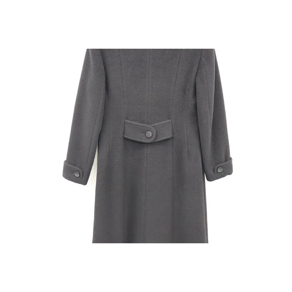 Cinzia Rocca Designer Womens Wool Blend Black Coat US Size 12 Made in Italy - Image 2 of 4