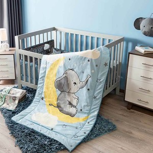 boy elephant crib bedding