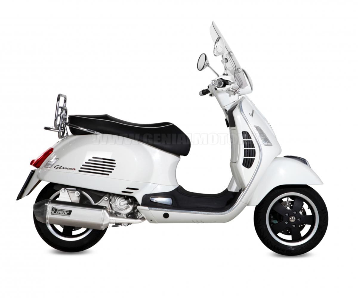 Mivv Complete Exhaust SPEED EDGE Inox for PIAGGIO VESPA GTS 300 2008 > 2016