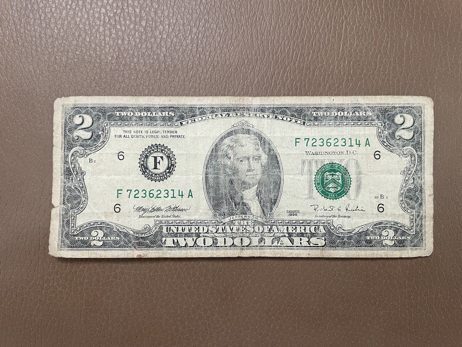 2-dollar-bill-1995-series-f-rare-ebay