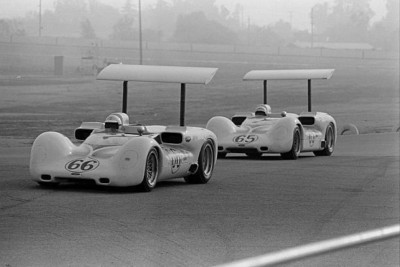 Jim Hall & Phil Hill In Their Chaparral 2E 1966 Motor Racing 4x6 Photo