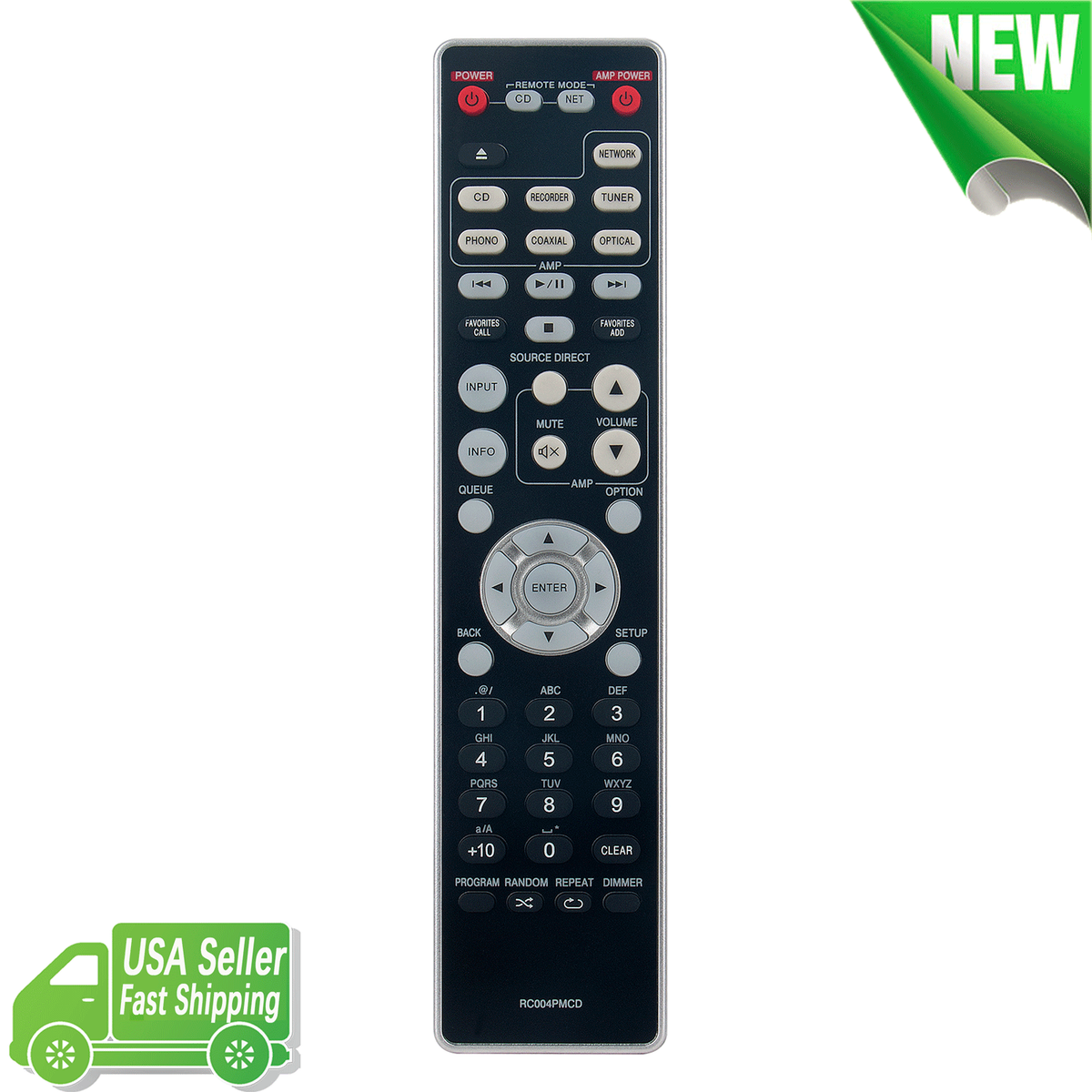 NEW RC004PMCD Replace Remote Control for Marantz CD Player CD6007