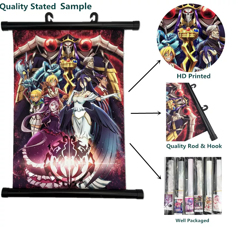 Overlord Anime Wall Art Home Decoration Scroll Poster