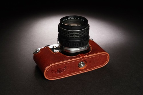 Funda protectora de cuero genuino con media cámara para Pentax ME Super MV-1 - Imagen 16 de 21
