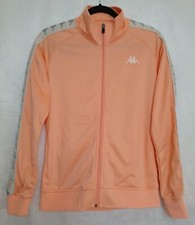 Women  s Full Zip Track Jacket Size L 222 Banda Wanniston 2 Peach KAPPA  Used