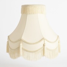 Victorian Style Single & Double Scallop Fabric Lampshade for Table & Floor Lamps