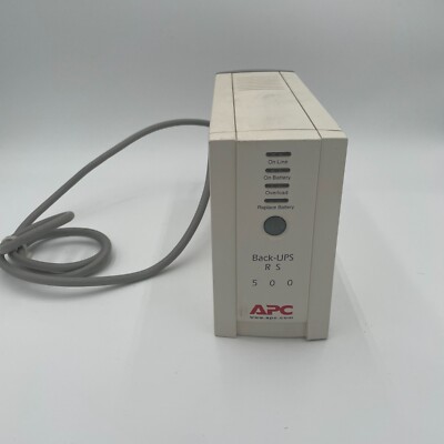 APC Back-UPS Battery RS 500 Backup Surge System White