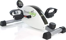 DeskCycle 1 Under Desk Bike Pedal Exerciser with Adjustable Leg - White