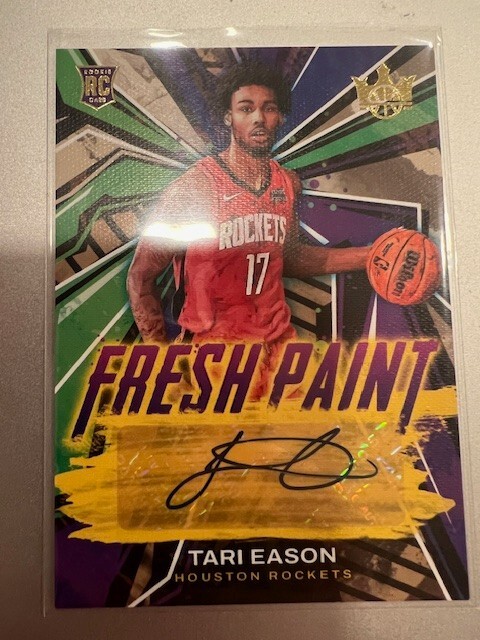 2022-23 Panini Court Kings - Tari Eason ROCKETS Fresh Paint Rookie Auto /199
