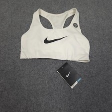 Nike Sports Bra Womens XSMALL white Activewear Training Athletic Gym Size XS