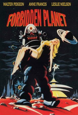 FORBIDDEN PLANET Movie POSTER 27 x 40 Walter Pidgeon, Anne Francis, D