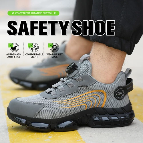 Indestructible Safety Work Shoes Steel Toe Breathable Work Boots Mens' Sneakers - Bild 12 von 26