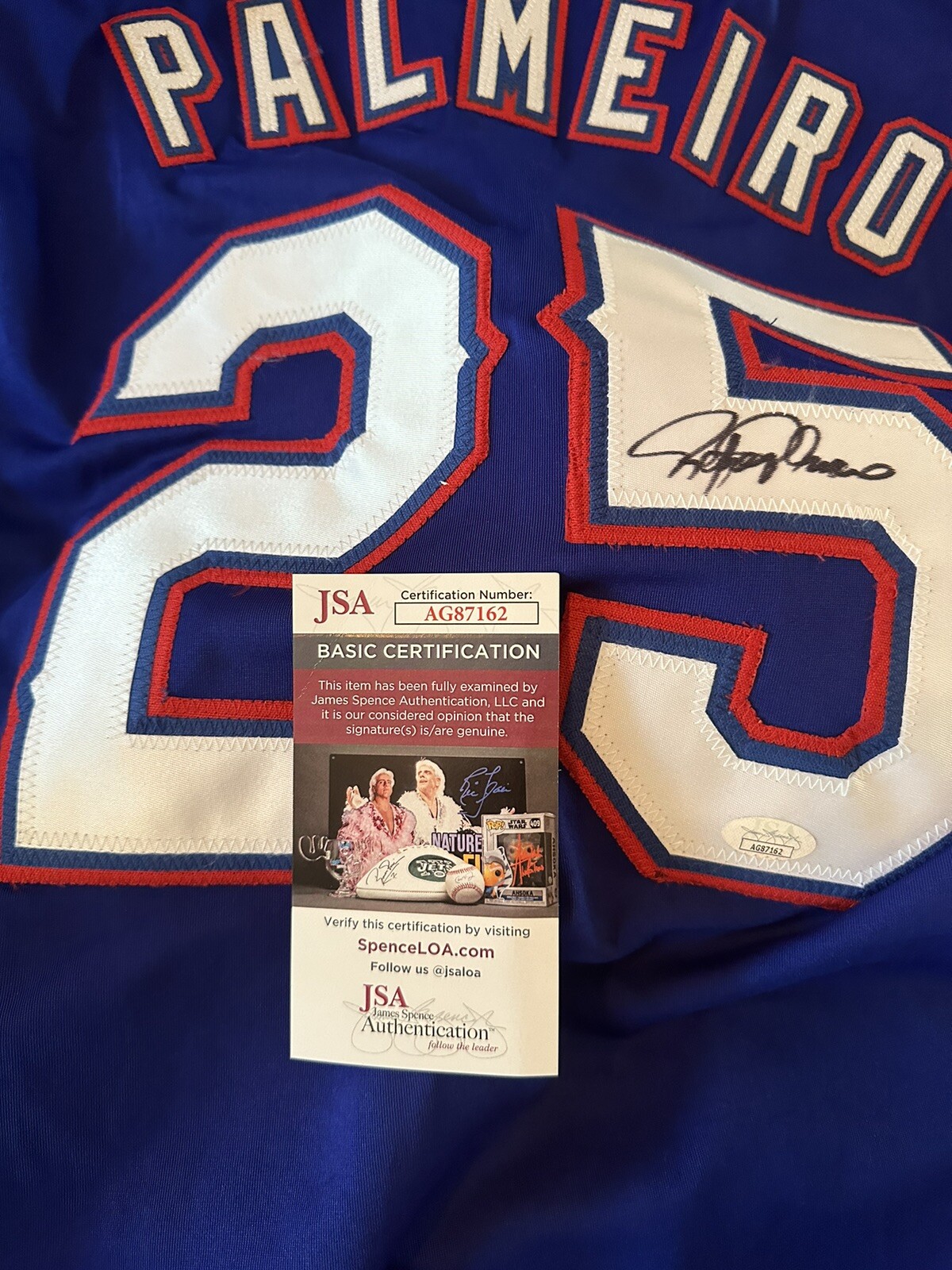 Rafael Palmeiro JSA Autographed Texas Rangers Jersey eBay