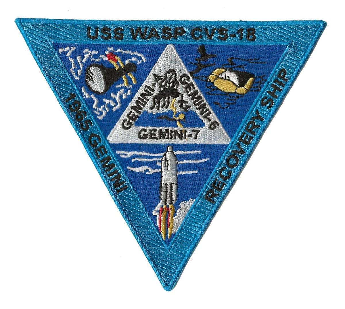 USS Wasp CVS-18 NASA Gemini 4 6 7 space program recovery ship