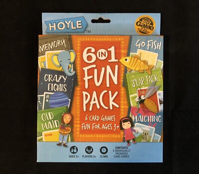 Hoyle Kids 6 in 1 Fun Pack Card Games | eBay