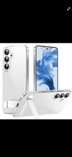 for Samsung Galaxy S25 Ultra Bumper Case Backless, Built-in Camera Cover Clear