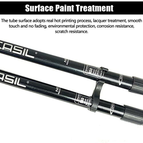 2X Trekking Poles Nordic Walking Sticks Adjustable Anti-shock Hiking Alpenstock - Picture 7 of 12
