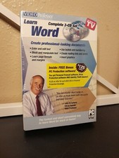 Video Professor Learn Word Complete 3-CD Set Vintage NEW Factory Sealed