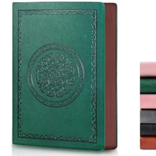 Leather Vintage Journal Notebook300 Pages Softcover Leather Lined Journal Green