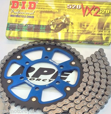 いの Kawasaki ZX6R 2007-16 Ninja Blue Supersprox DID Chain and