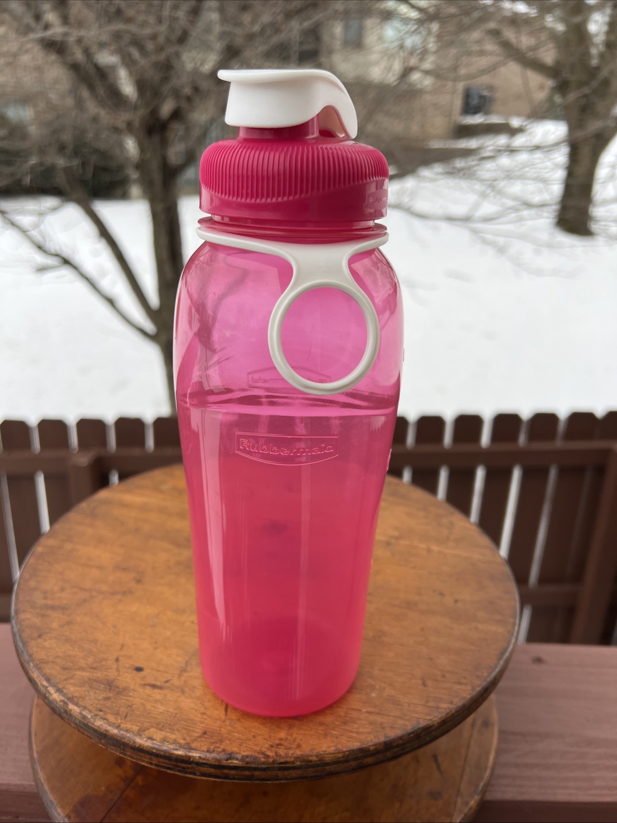 32oz Chug Drink Flip Top Lid Finger Loop Refillable