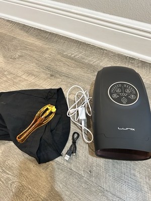 Lunix LX3 Hand Massager Black Lightweight USB Charging Plastic