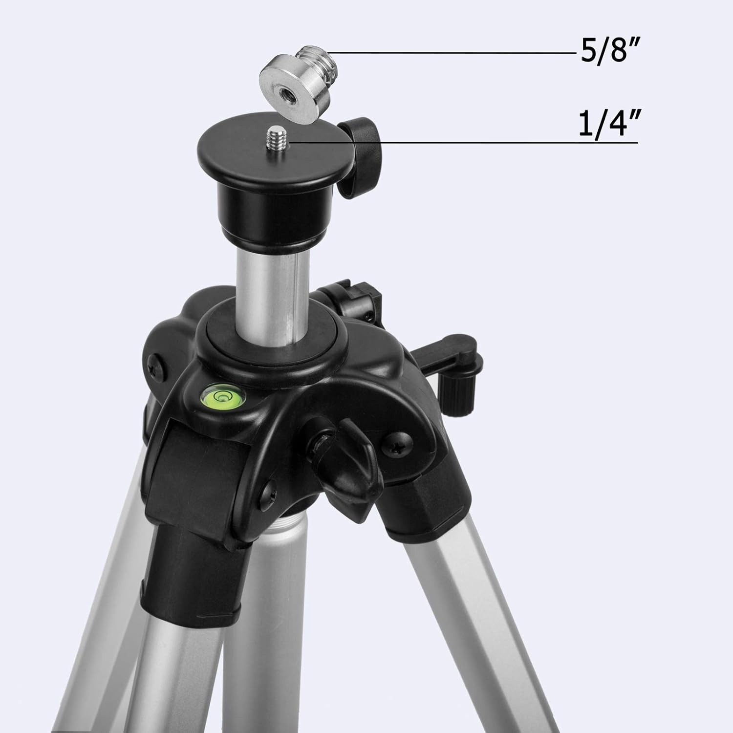 Compact 71-Inch Aluminum Laser Tripod with Adjustable Height for Various Levels