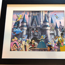Disney Mickey Mouse and Friends Castle Scene Framed Art Print - Disney Franchise