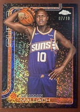 2025-26 Topps Chrome Khaman Maluach #260 Black Sparkle Refractor /10 Rookie